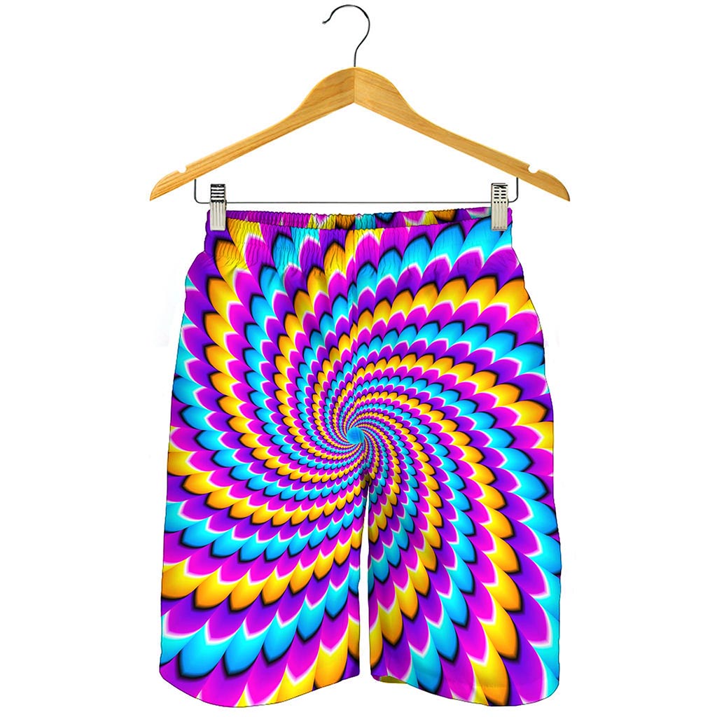 Spiral Colors Moving Optical Illusion Men's Shorts