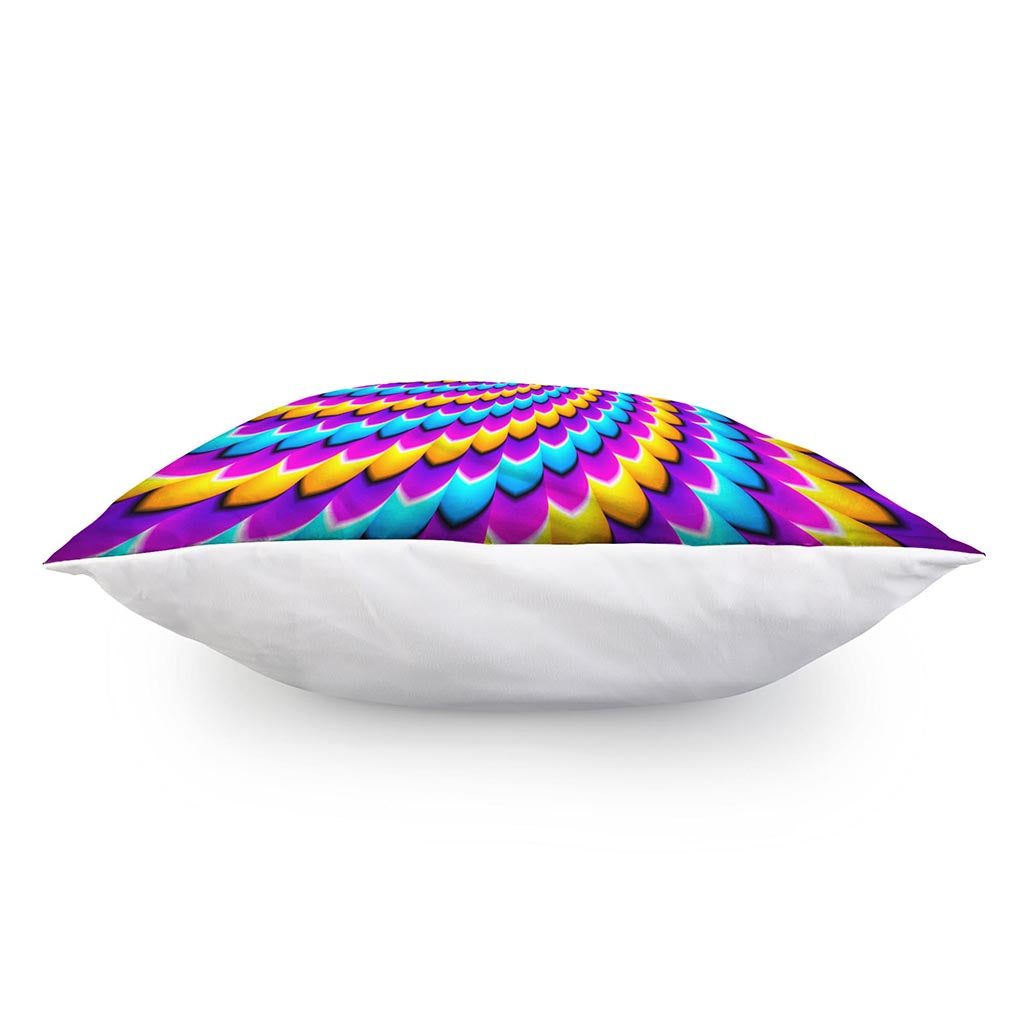 Spiral Colors Moving Optical Illusion Pillow Cover