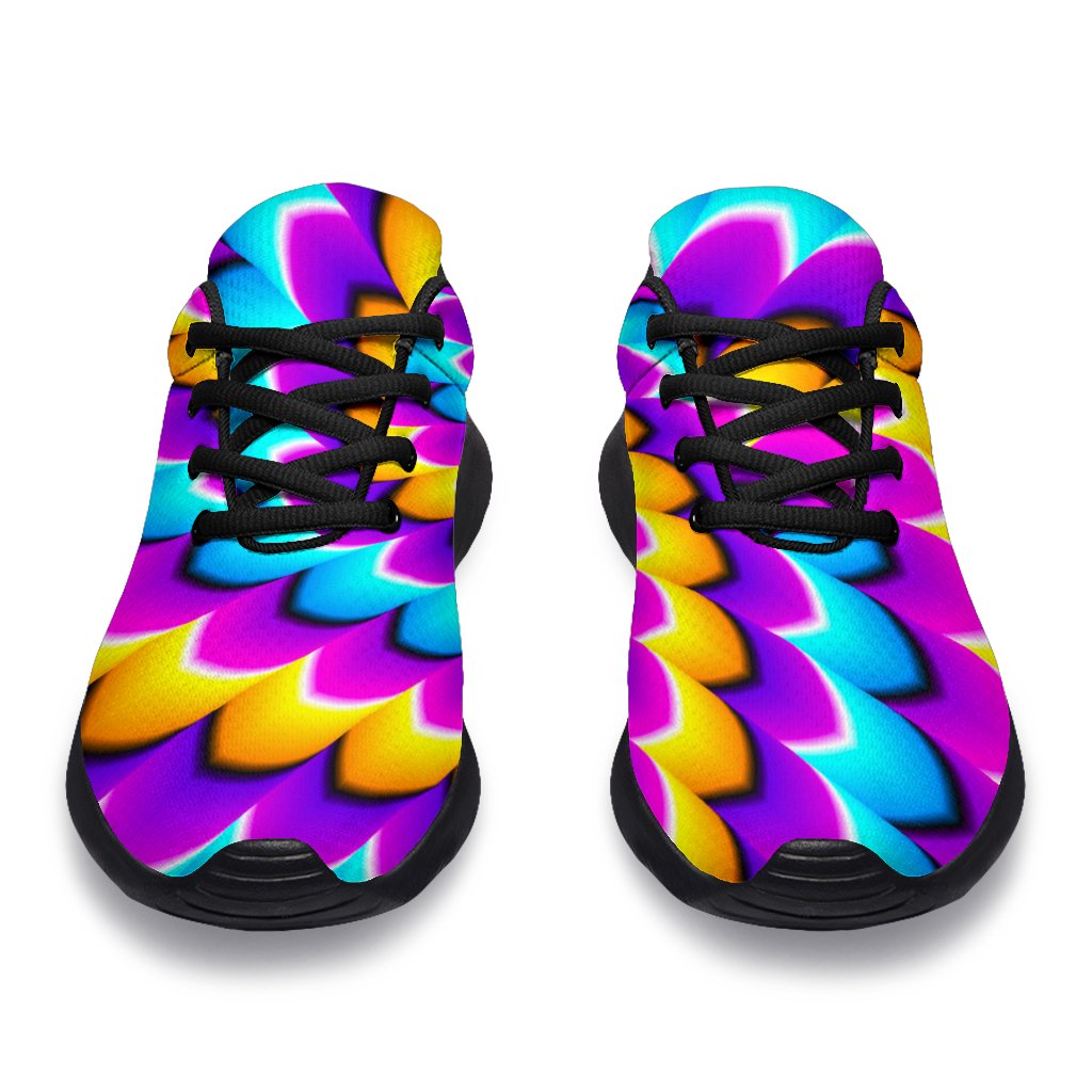 Spiral Colors Moving Optical Illusion Sport Shoes GearFrost