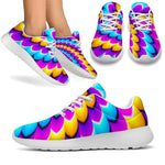 Spiral Colors Moving Optical Illusion Sport Shoes GearFrost
