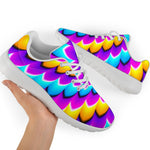 Spiral Colors Moving Optical Illusion Sport Shoes GearFrost