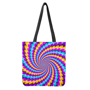 Spiral Colors Moving Optical Illusion Tote Bag