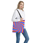 Spiral Colors Moving Optical Illusion Tote Bag