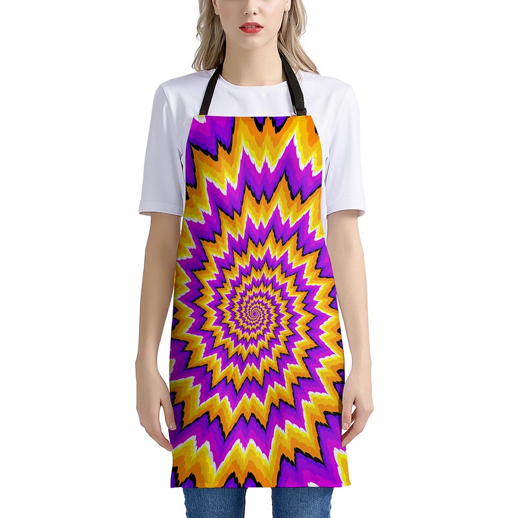 Spiral Expansion Moving Optical Illusion Apron