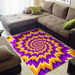 Spiral Expansion Moving Optical Illusion Area Rug GearFrost