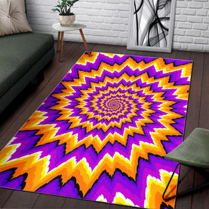 Spiral Expansion Moving Optical Illusion Area Rug GearFrost