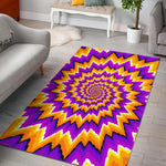 Spiral Expansion Moving Optical Illusion Area Rug GearFrost