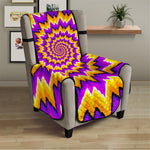 Spiral Expansion Moving Optical Illusion Armchair Protector