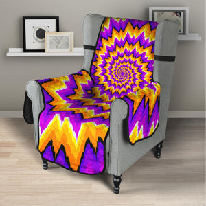 Spiral Expansion Moving Optical Illusion Armchair Protector