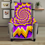 Spiral Expansion Moving Optical Illusion Armchair Protector