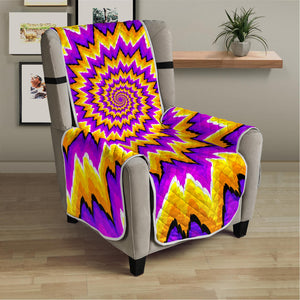 Spiral Expansion Moving Optical Illusion Armchair Protector