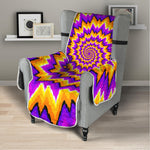 Spiral Expansion Moving Optical Illusion Armchair Protector