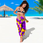 Spiral Expansion Moving Optical Illusion Beach Sarong Wrap