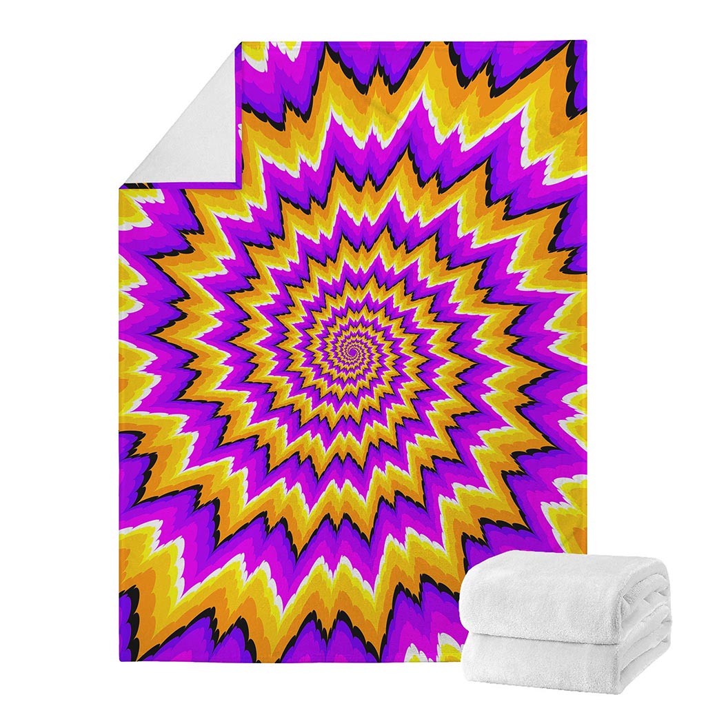 Spiral Expansion Moving Optical Illusion Blanket