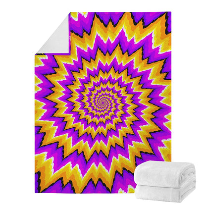 Spiral Expansion Moving Optical Illusion Blanket