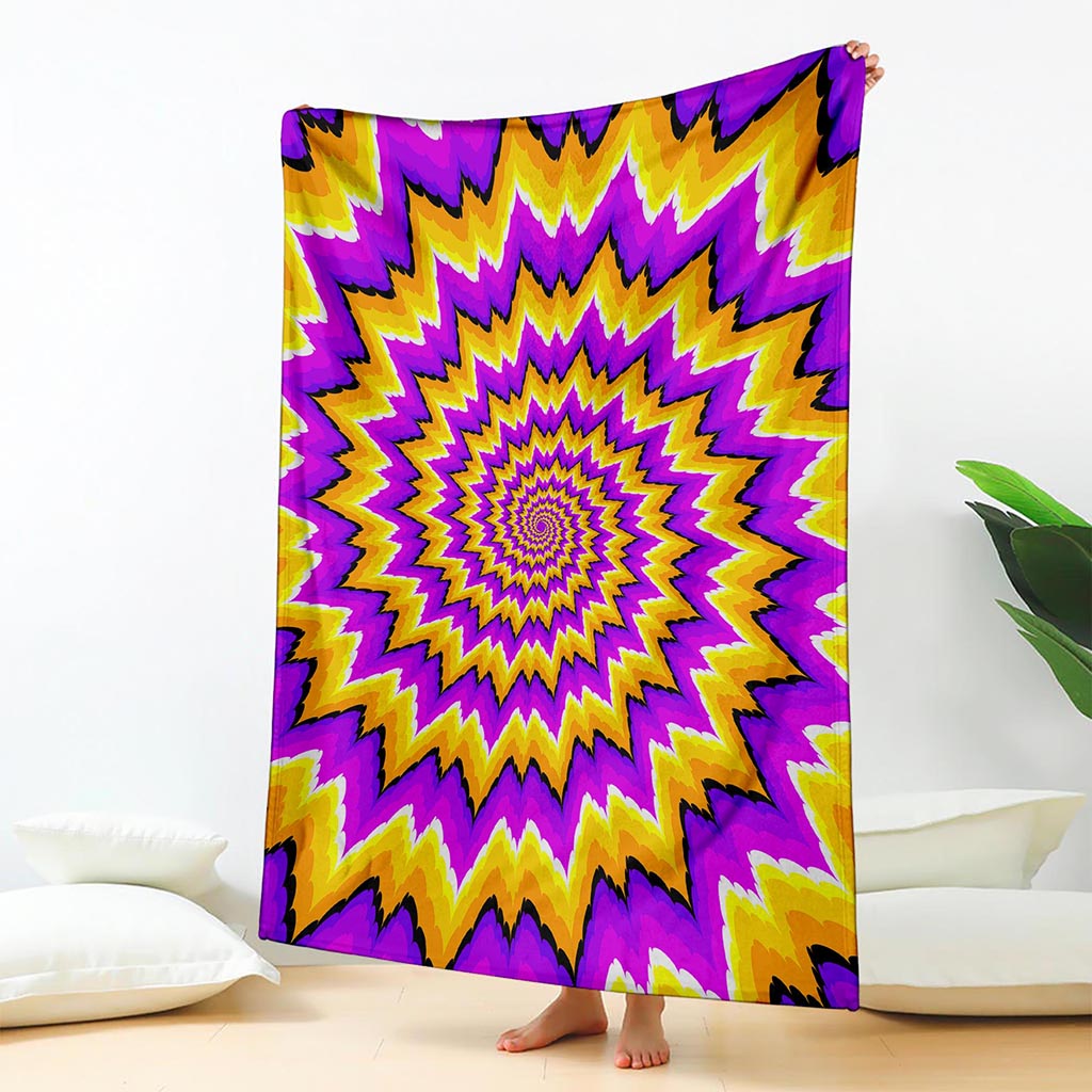 Spiral Expansion Moving Optical Illusion Blanket