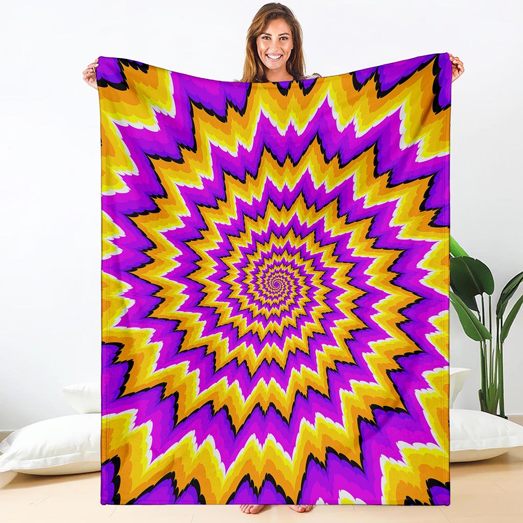 Spiral Expansion Moving Optical Illusion Blanket