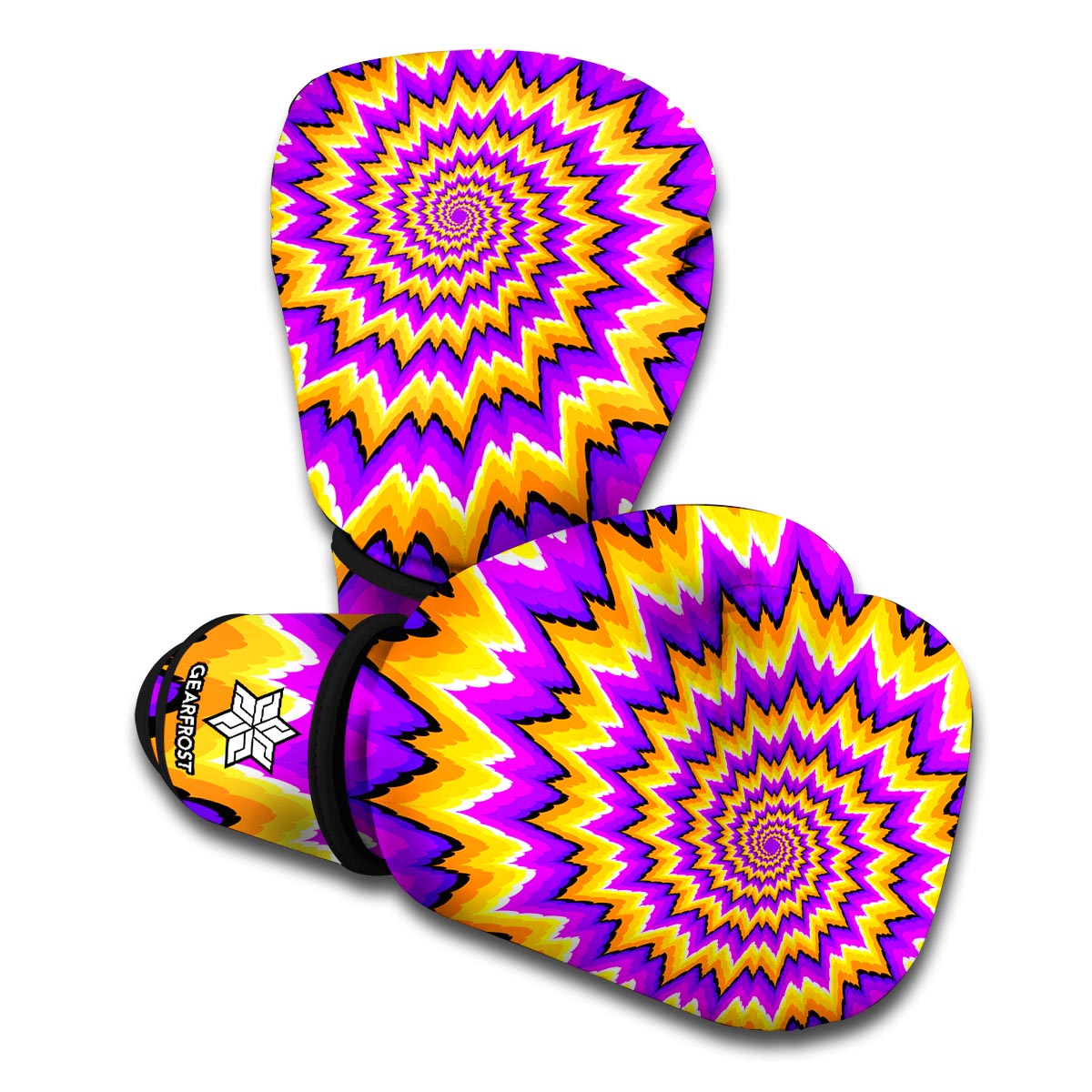 Spiral Expansion Moving Optical Illusion Boxing Gloves