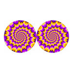 Spiral Expansion Moving Optical Illusion Car Coasters