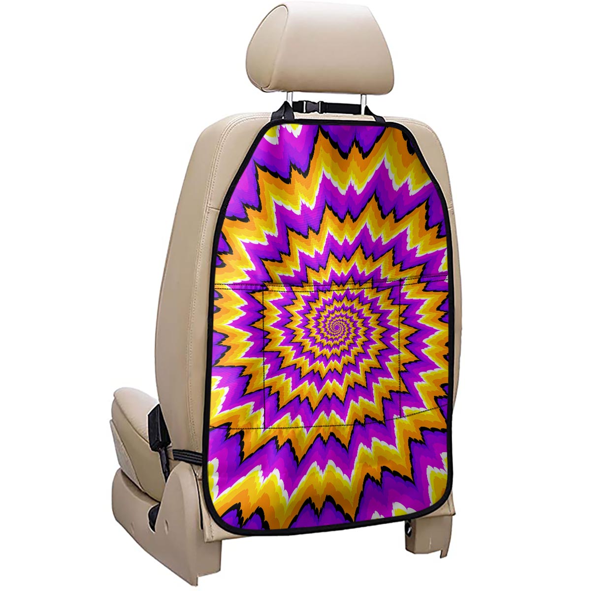 Spiral Expansion Moving Optical Illusion Car Seat Organizers