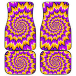 Spiral Expansion Moving Optical Illusion Front and Back Car Floor Mats