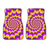 Spiral Expansion Moving Optical Illusion Front Car Floor Mats