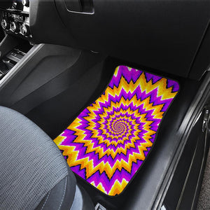 Spiral Expansion Moving Optical Illusion Front Car Floor Mats