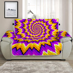 Spiral Expansion Moving Optical Illusion Half Sofa Protector