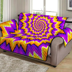 Spiral Expansion Moving Optical Illusion Loveseat Protector