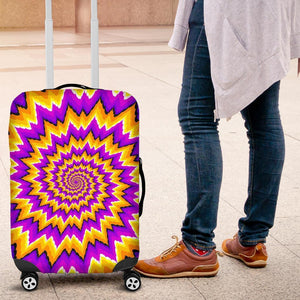 Spiral Expansion Moving Optical Illusion Luggage Cover GearFrost