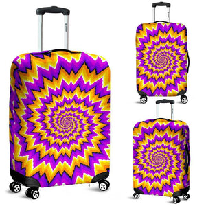 Spiral Expansion Moving Optical Illusion Luggage Cover GearFrost