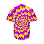 Spiral Expansion Moving Optical Illusion Men's Baseball Jersey