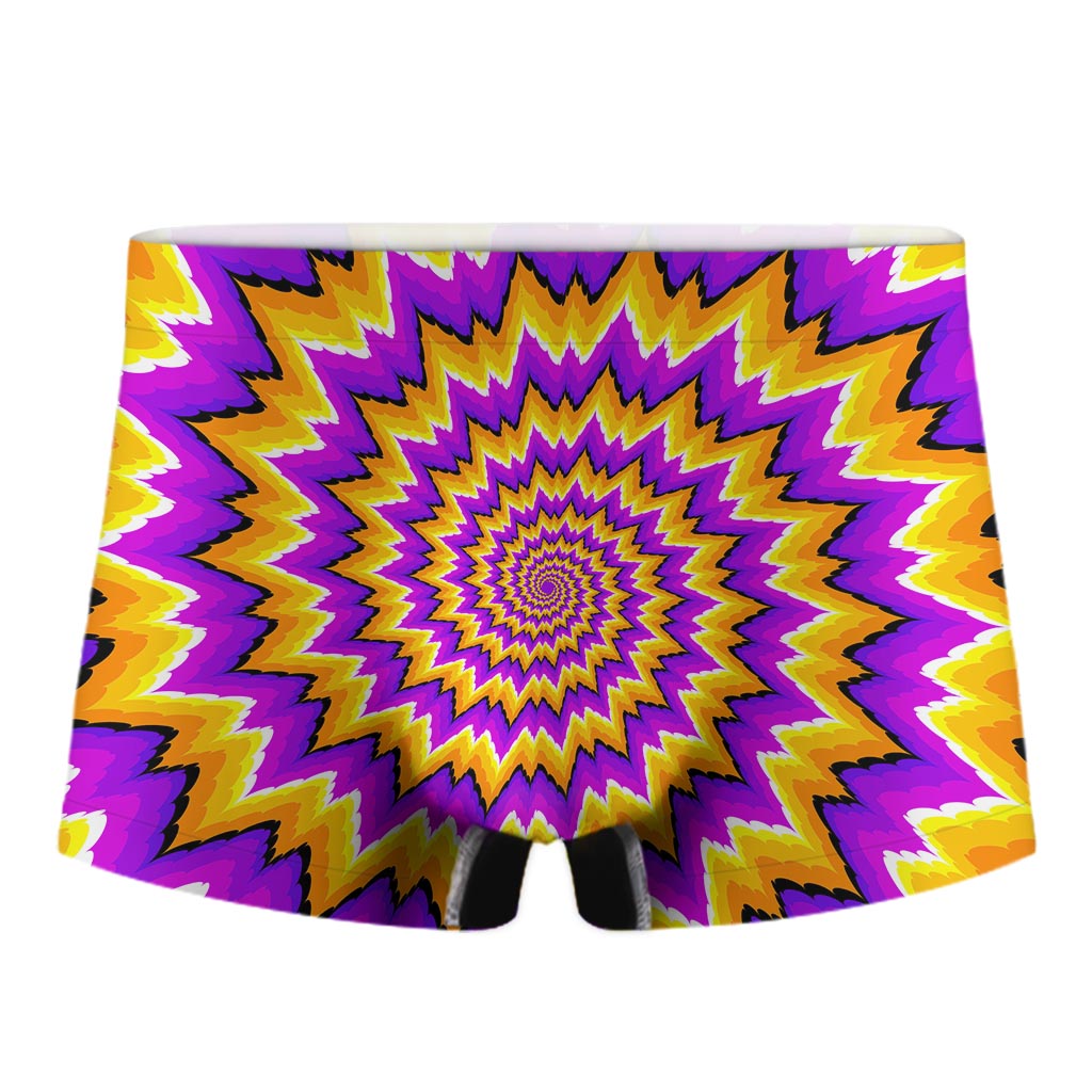 Spiral Expansion Moving Optical Illusion Men's Boxer Briefs