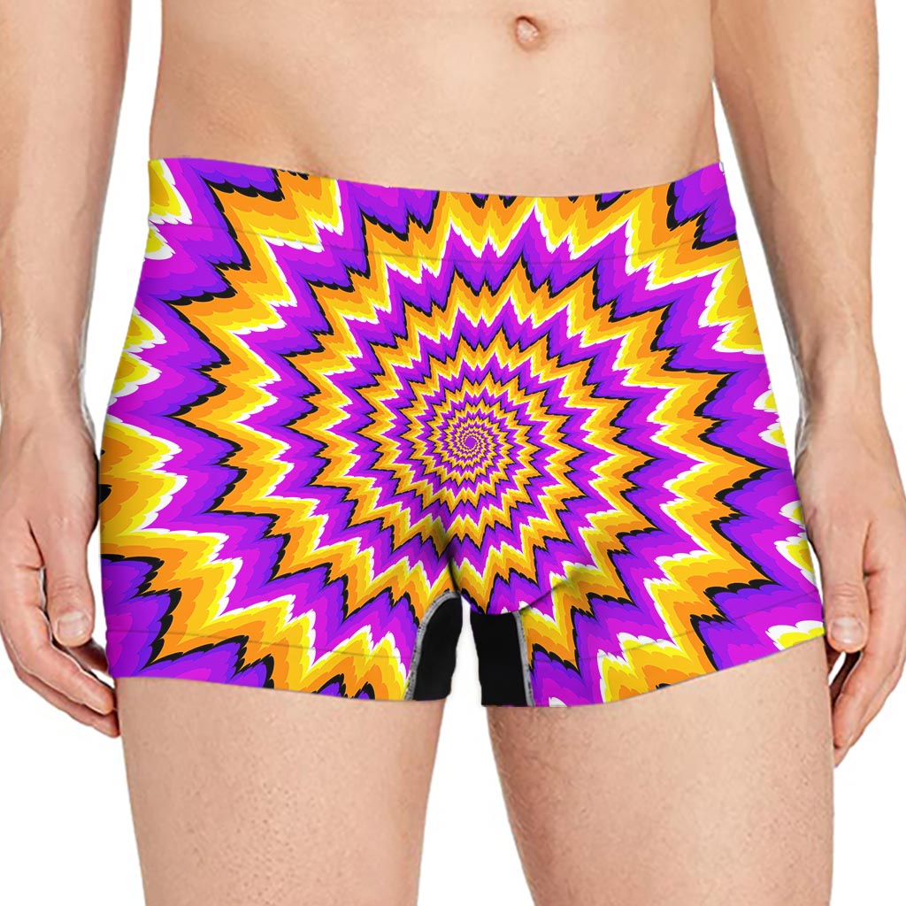 Spiral Expansion Moving Optical Illusion Men's Boxer Briefs