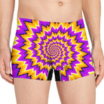 Spiral Expansion Moving Optical Illusion Men's Boxer Briefs