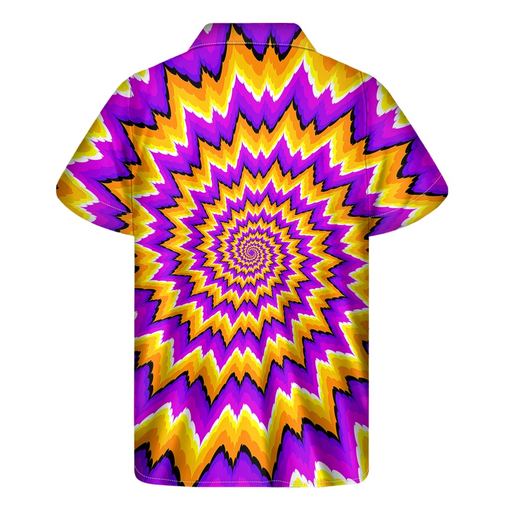 Spiral Expansion Moving Optical Illusion Men's Short Sleeve Shirt