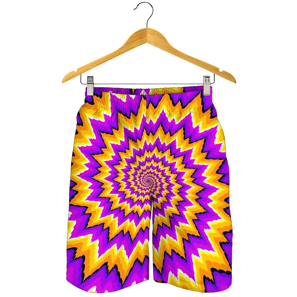 Spiral Expansion Moving Optical Illusion Men's Shorts