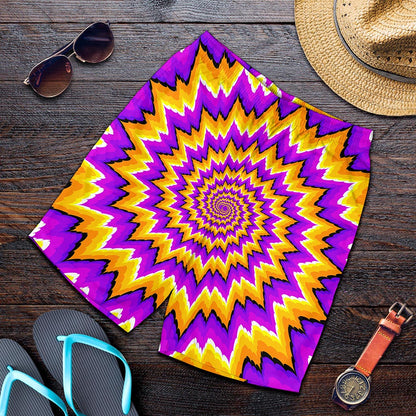 Spiral Expansion Moving Optical Illusion Men's Shorts