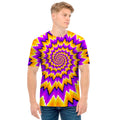 Spiral Expansion Moving Optical Illusion Men's T-Shirt