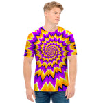 Spiral Expansion Moving Optical Illusion Men's T-Shirt