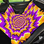 Spiral Expansion Moving Optical Illusion Pet Car Back Seat Cover
