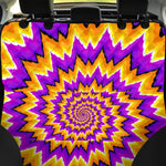 Spiral Expansion Moving Optical Illusion Pet Car Back Seat Cover