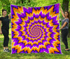 Spiral Expansion Moving Optical Illusion Quilt