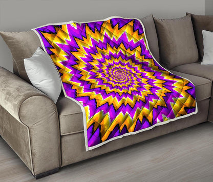 Spiral Expansion Moving Optical Illusion Quilt