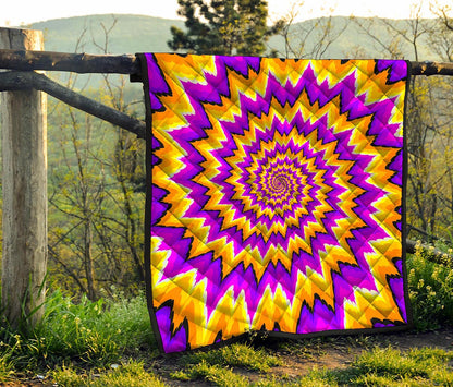 Spiral Expansion Moving Optical Illusion Quilt