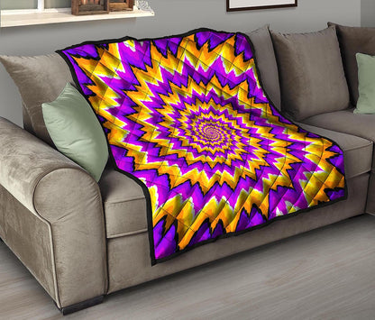 Spiral Expansion Moving Optical Illusion Quilt