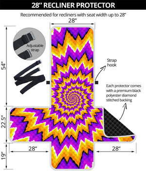 Spiral Expansion Moving Optical Illusion Recliner Protector