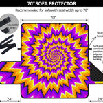 Spiral Expansion Moving Optical Illusion Sofa Protector