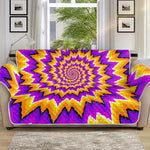 Spiral Expansion Moving Optical Illusion Sofa Protector