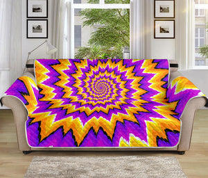 Spiral Expansion Moving Optical Illusion Sofa Protector